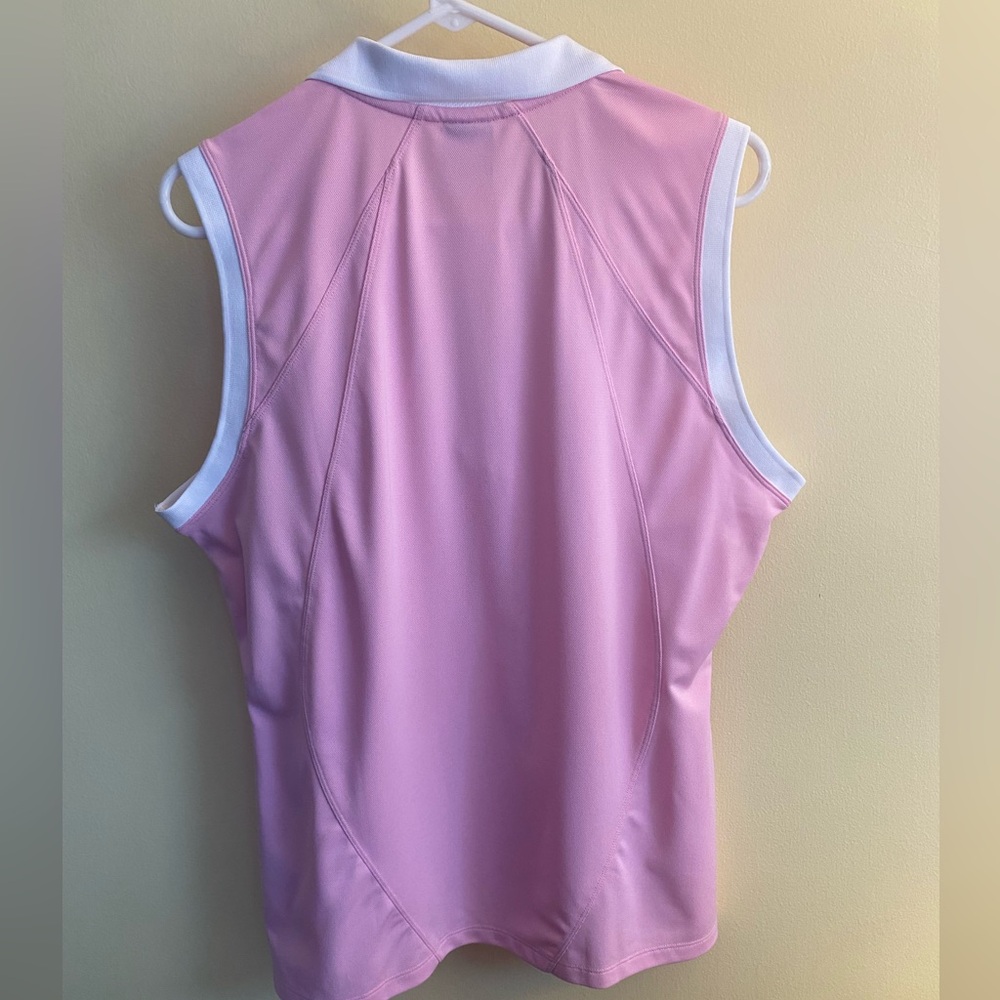 NWOT Nike Women's Golf Sleeveless Polo Sleeveless w/Collar and Dri Fit Design - Picture 5 of 5
